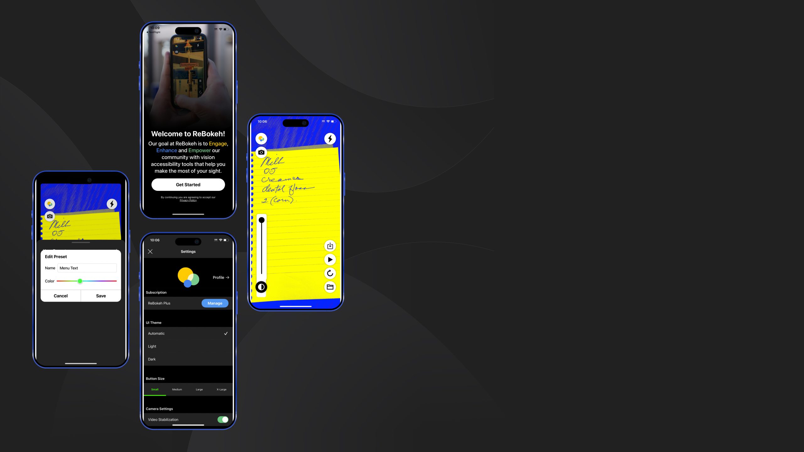 ReBokeh: Accessibility App